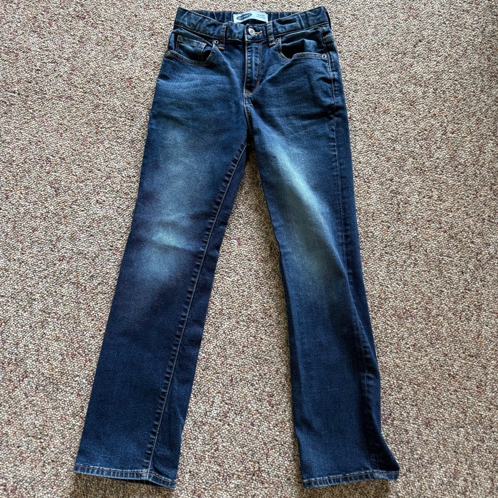 Old Navy kids Boot Cut Built in Flex Boys jeans 12 slim